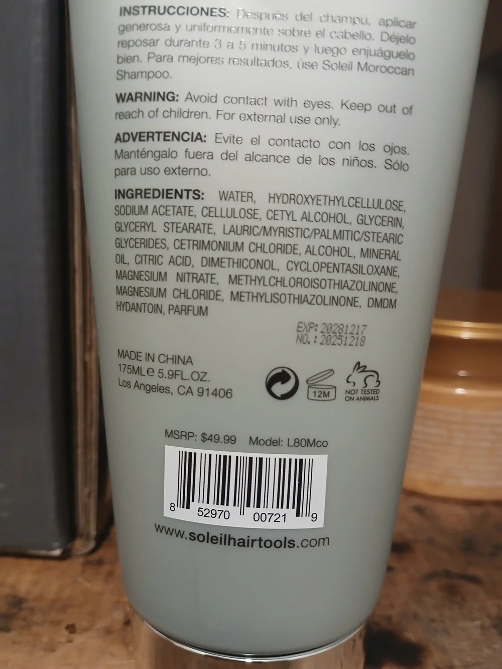 Soleil Hydra Line Moroccan 24K Gold Hair Mask & Shampoo Conditioner Set